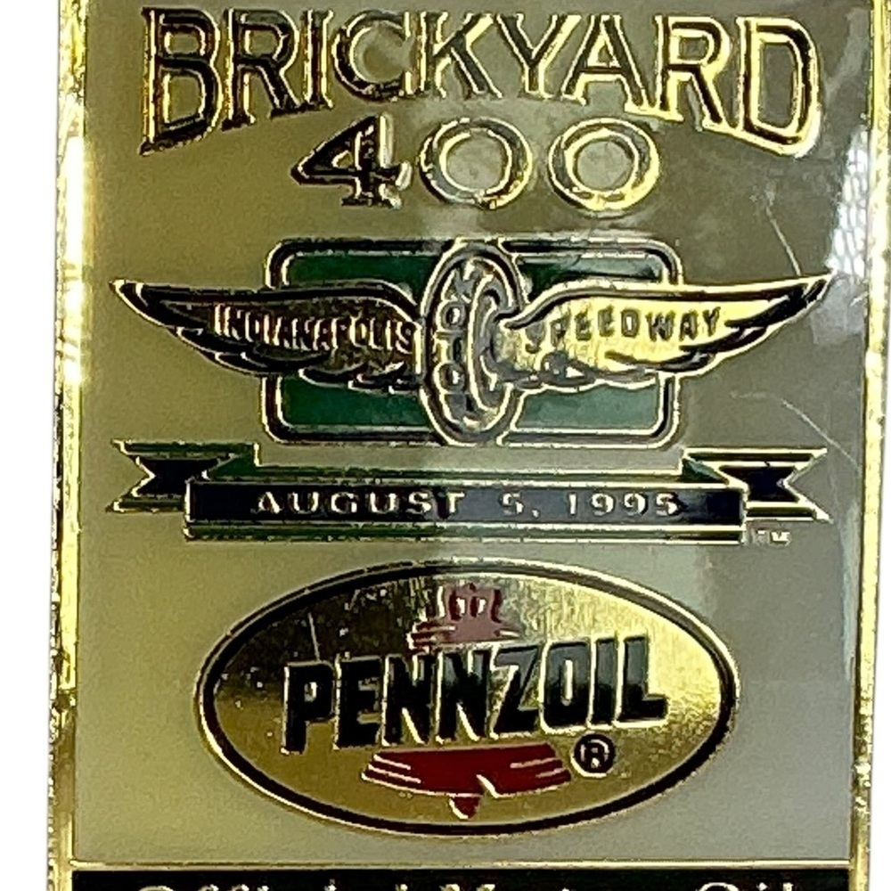Vintage 1995 Pennzoil Nascar Race Brickyard 400 Pin Indianapolis Motor Speedway - Picture 15 of 16